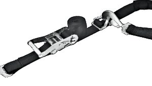 POWERTYE MFG. Tie-Down Axle Strap - 2" - Black