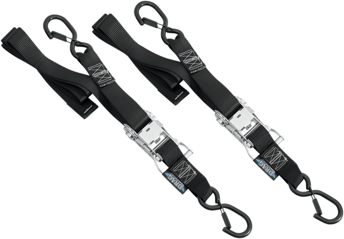 DRAG SPECIALTIES Ratchet Tie-Downs - 1-1/2" x 6' - Black