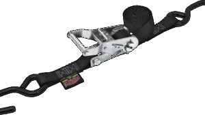 POWERTYE MFG. Ratchet Tie-Down 1" x 6' - Black