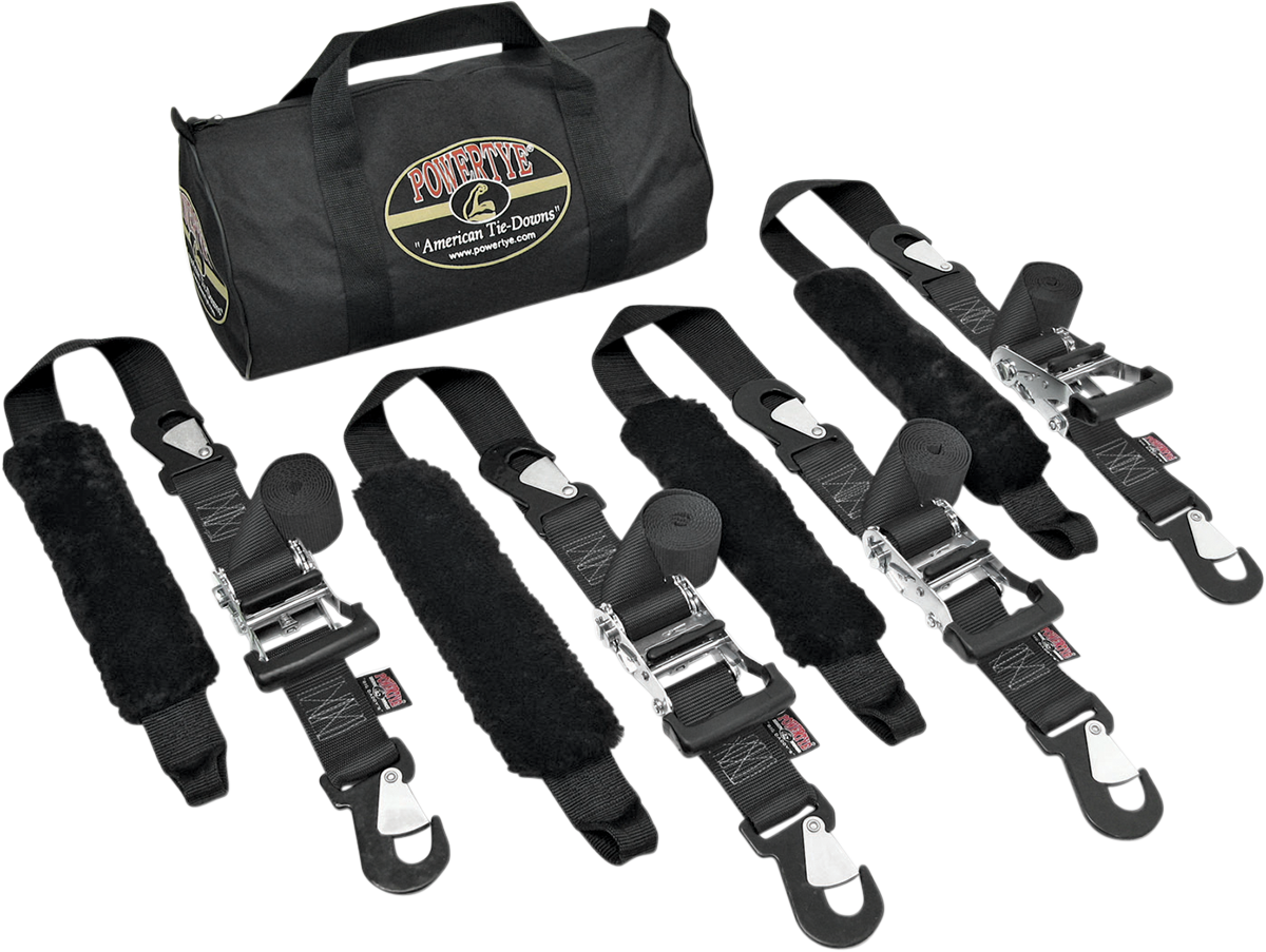 POWERTYE MFG. Big Daddy Trailer Kit - 2" x 6-1/2' - Black