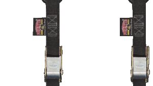 POWERTYE MFG. Cam Buckle - Sewn-In Soft-Tye - 1" x 5-1/2' - Black