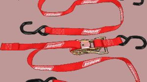 MOOSE OFFROAD Ratchet Tie-Down - 1" - Red