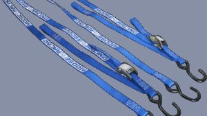MOOSE OFFROAD Soft-Tie Tie-Downs - Blue