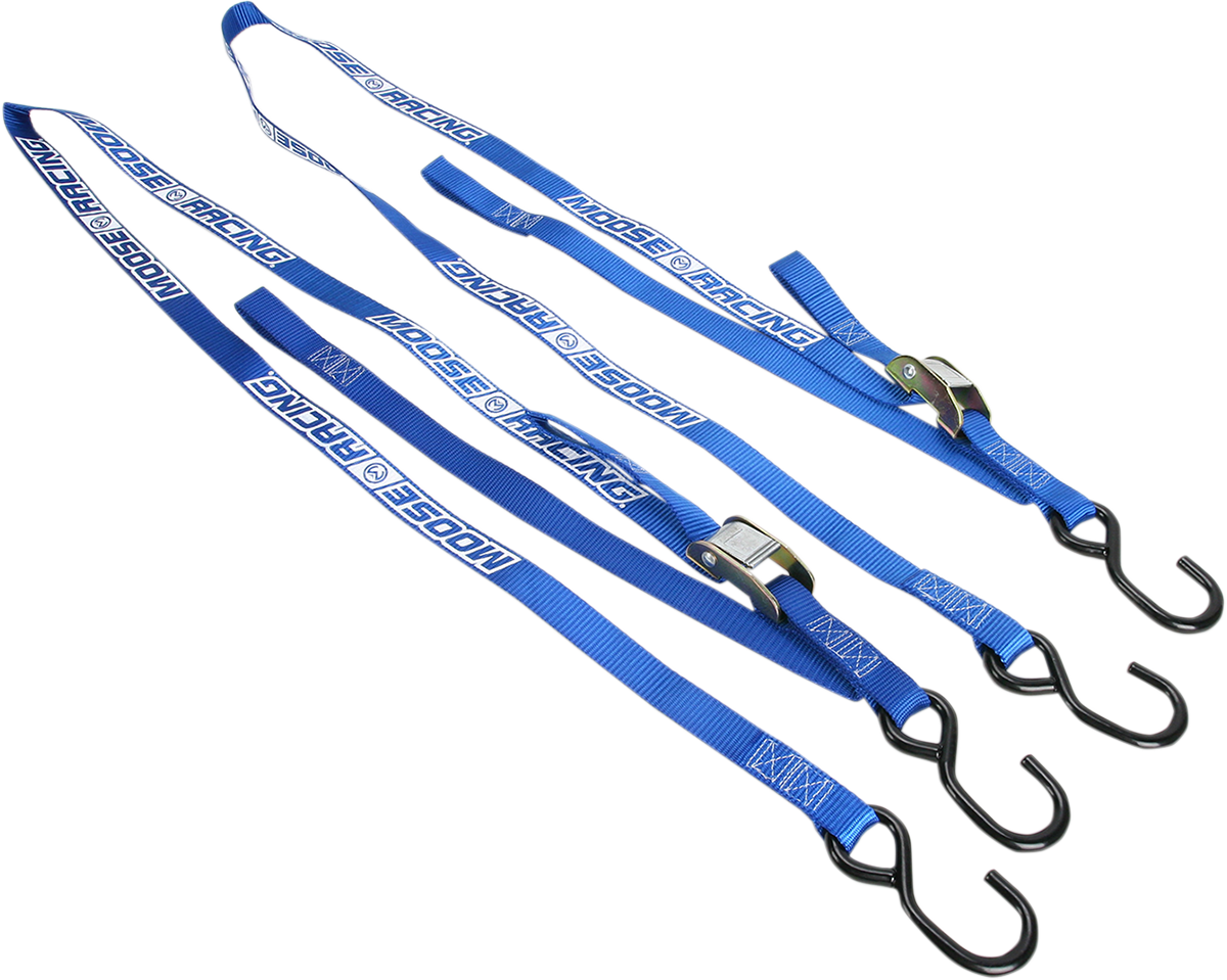 MOOSE OFFROAD Soft-Tie Tie-Downs - Blue