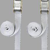 POWERTYE MFG. Standard Tie-Downs - 1" x 5-1/2' - Silver