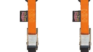 POWERTYE MFG. Cam Buckle - Sewn-In Soft-Tye - 1" x 5-1/2' - Orange