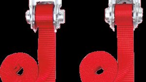 POWERTYE MFG. Ratchet Tie-Downs - 1" x 6' - Red