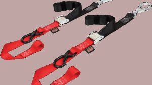 POWERTYE MFG. Cam Tie-Down - 1.5" - Black/Red