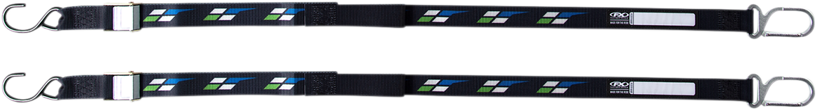 FACTORY EFFEX Tie-Downs - Black - Kawasaki