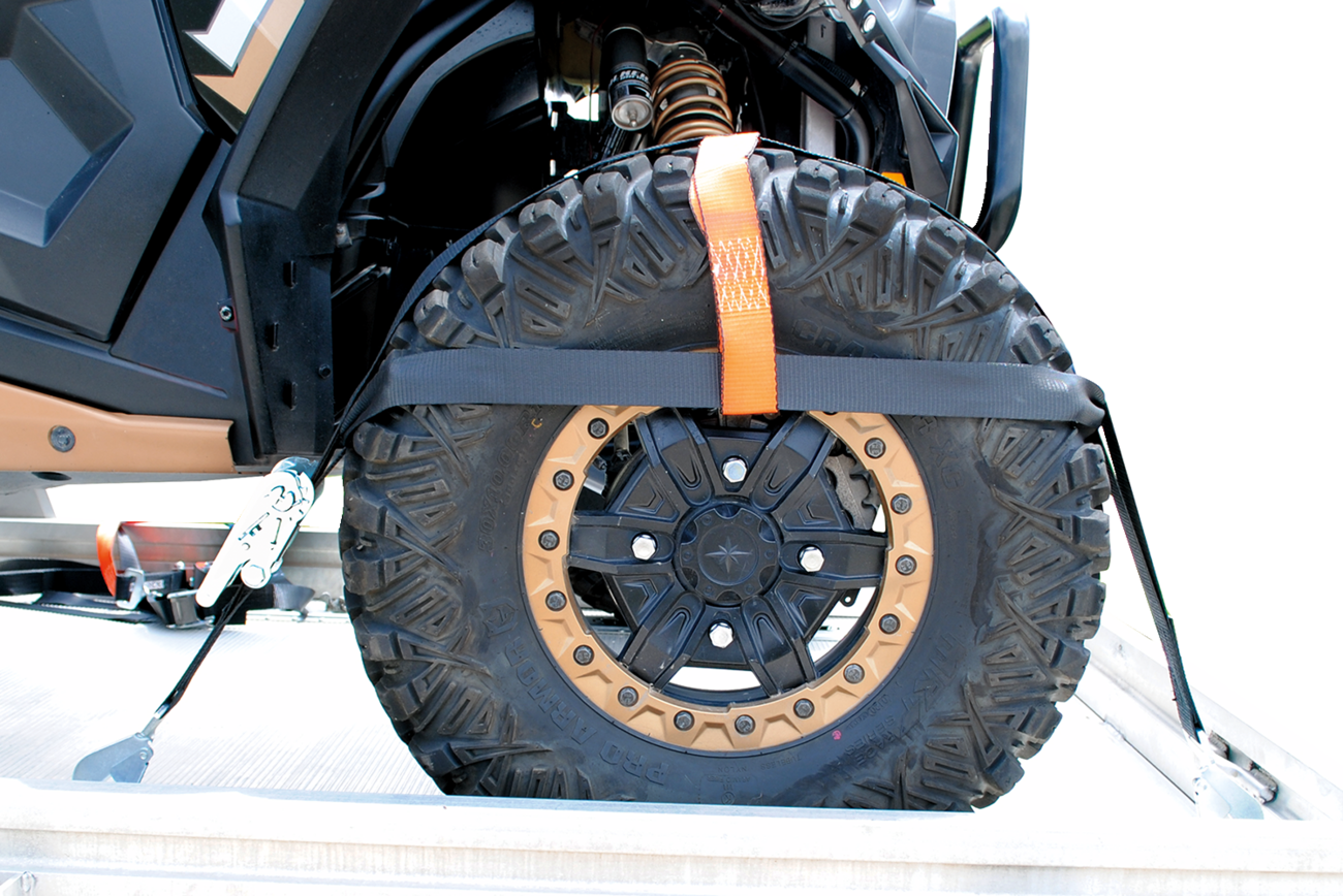 MOOSE OFFROAD Wheel Net Tie Downs - Black