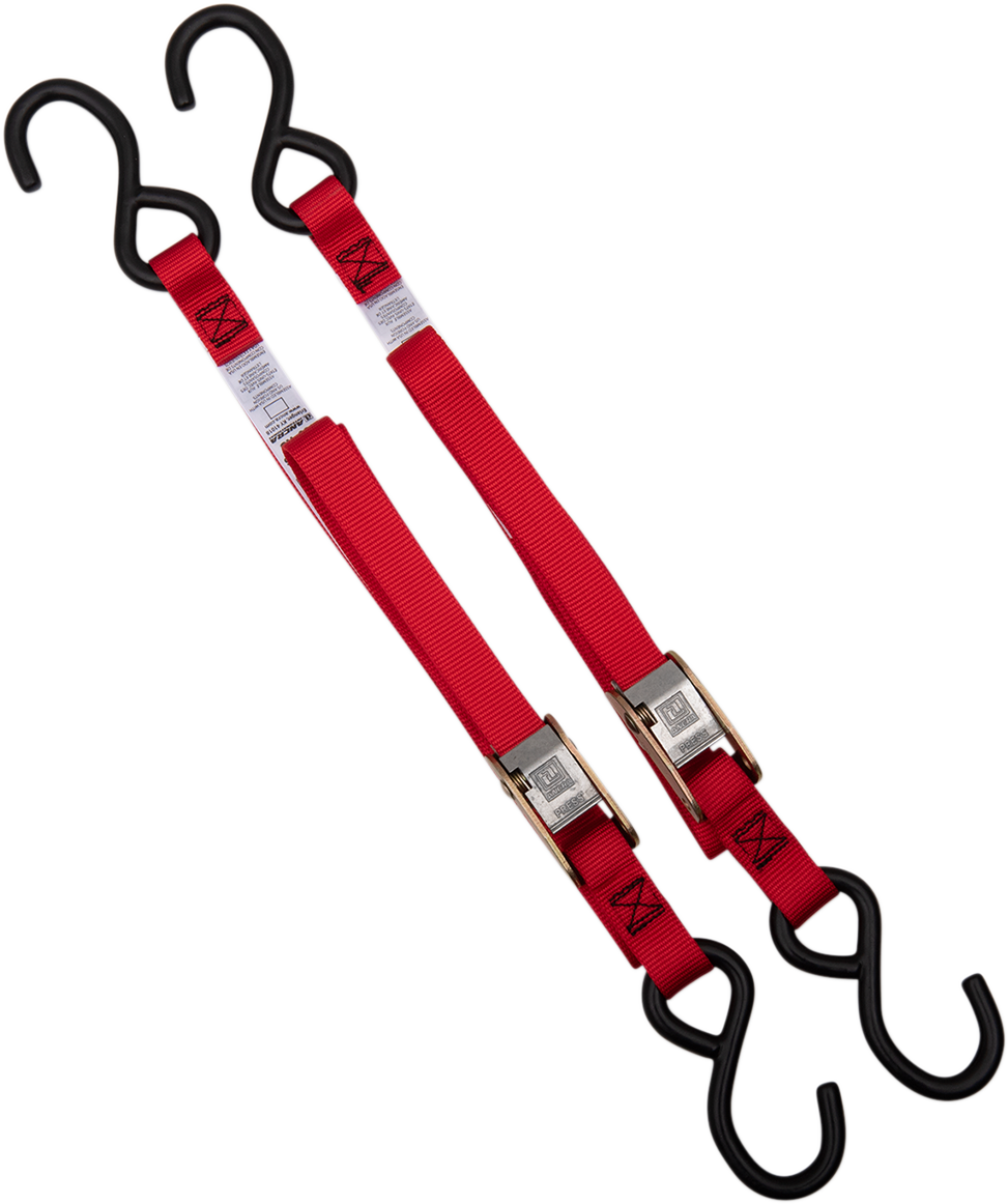ANCRA Standard Tie-Downs - 1" x 5-1/2' - Red