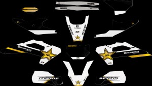 D'COR VISUALS GRAPHIC KIT COMPLETE ROCKSTAR HUSQVARNA