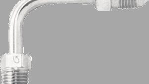 GOODRIDGE Tube Adapter - 90° - Long - Chrome