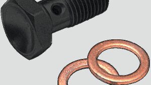 GOODRIDGE Banjo Bolt - 3/8-24 - Single - Black