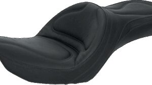 SADDLEMEN Seat - Explorer™ - Without Backrest - Stitched - Black - FXDWG '96-'03
