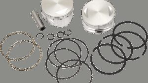 S&S CYCLE Piston Kit - For 100"/107" Super Sidewinder® - 4.000" - Standard