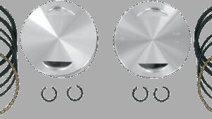 S&S CYCLE Piston Kit - For 113" Super Sidewinder® - 4.000" - +0.010"