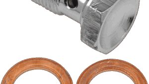 GOODRIDGE Banjo Bolt - M10 x 1.0 - Single - Chrome