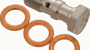 GOODRIDGE Banjo Bolt - M10 x 1.0 - Double - Stainless Steel