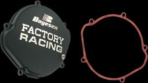 BOYESEN CLUTCH CVR CR125 BLK