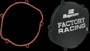 BOYESEN CLUTCH CVR CR125 BLK