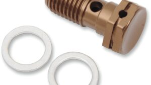 SHINDY Aluminum Banjo Bolt - Single - Honda/Kawasaki/Suzuki/Yamaha