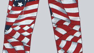 ZAN HEADGEAR Cooldanna® - Wavy American Flag