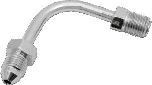 DRAG SPECIALTIES #3 Male Fitting - 3/8-24 Inverted Flare - 90° - Short