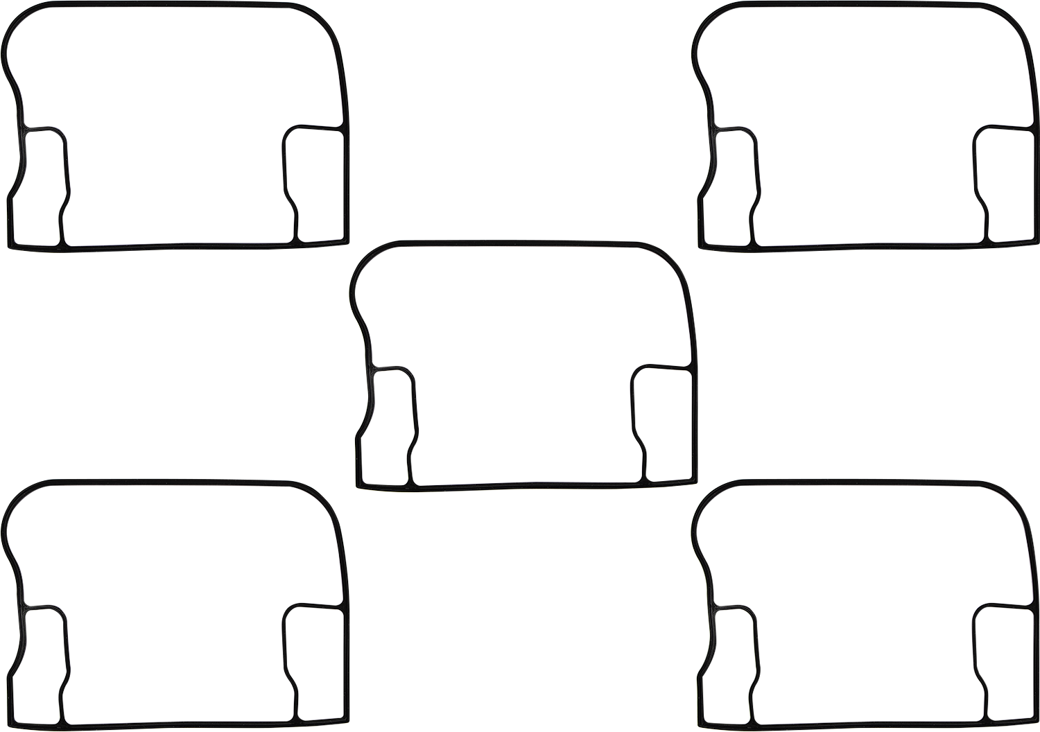 JAMES GASKET Upper Rocker Cover Gasket - '92-'99 EVO