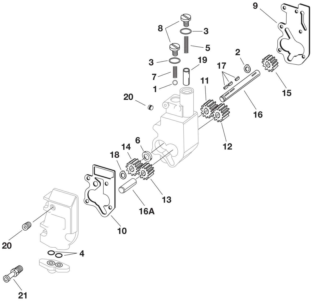 JAMES GASKET Oil Pump Body to Motor Gasket - 80"