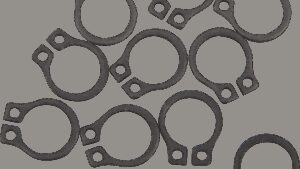 EASTERN MOTORCYCLE PARTS Snap Rings - Clutch Pushrod - Full Ring (Open Gap)