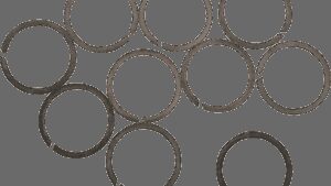 EASTERN MOTORCYCLE PARTS Snap Rings - Main Shaft - For 3rd Gear/4-Speed