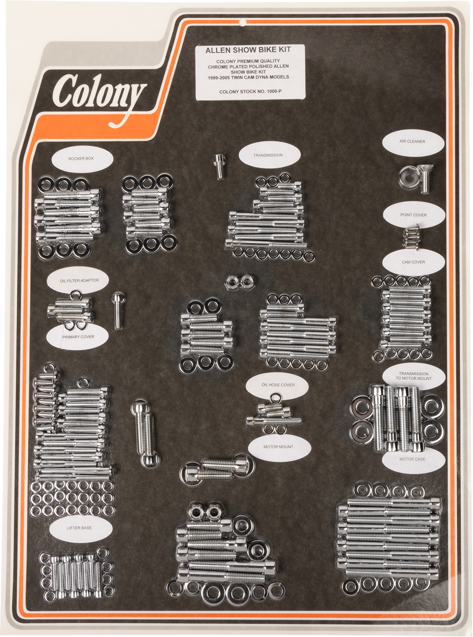 COLONY Bolt Kit - Complete/Motor - Socket-Head - '99-'05 Dyna