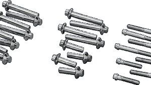 GARDNER-WESTCOTT Head Bolt Kit - Chrome