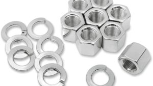 COLONY Hardware Kit - Cylinder Base Nuts - Chrome - '57-'85 Sportster