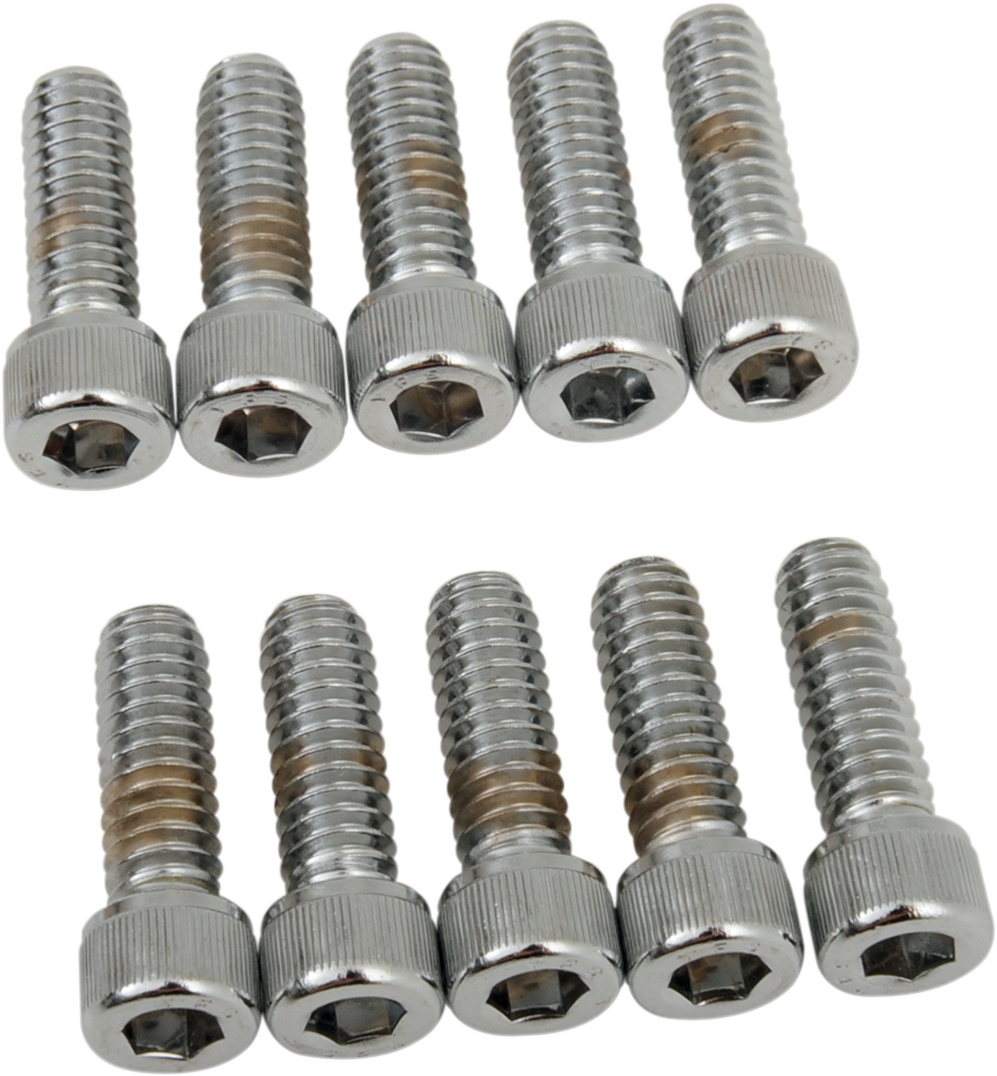 DRAG SPECIALTIES Bolts - Socket-Head - Knurled - 1/4-20 x 3/4"
