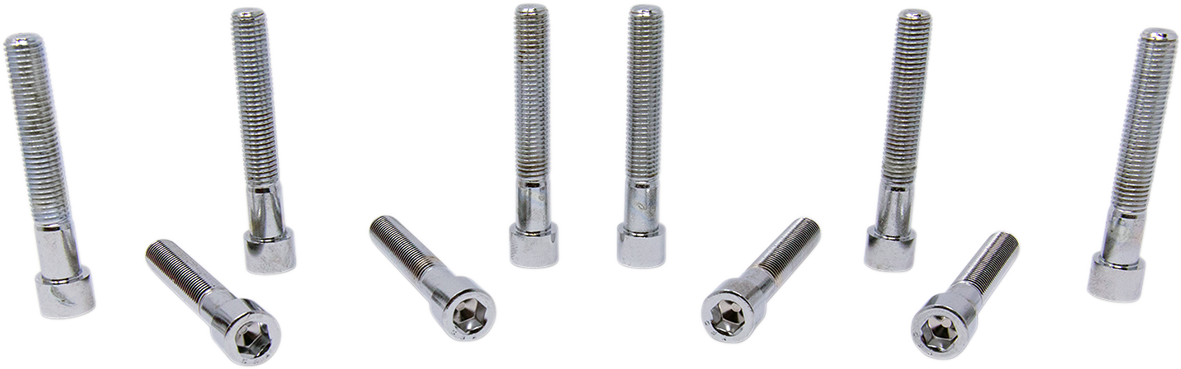 DRAG SPECIALTIES Bolts - Socket-Head/Replacement - Smooth/Fine Thread - 5/16"-24 x 1-3/4" - 10 Pack