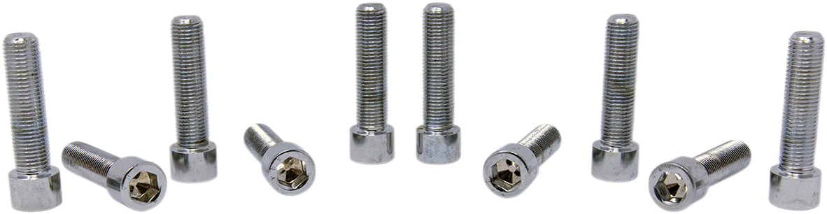 DRAG SPECIALTIES Bolts - Socket-Head/Replacement - Smooth/Fine Thread - 3/8"-24 x 1-1/2" - 10 Pack
