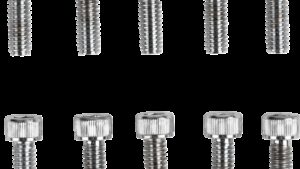 DRAG SPECIALTIES Bolts - Socket-Head - Replacement - Knurled/Coarse Thread - #8-32 x 1/2" - 10 Pack