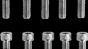 DRAG SPECIALTIES Bolts - Socket-Head - Replacement - Knurled/Coarse Thread - #8-32 x 7/8" - 10 Pack