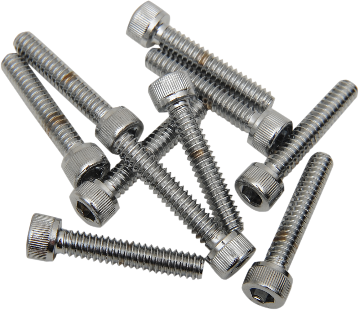 DRAG SPECIALTIES Bolts - Socket-Head - Replacement - Knurled/Coarse Thread - #10-24 x 1-1/4" - 10 Pack