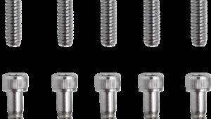 DRAG SPECIALTIES Bolts - Socket-Head - Replacement - Knurled/Coarse Thread - #10-24 x 1-1/2" - 10 Pack