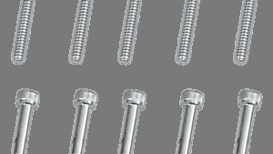 DRAG SPECIALTIES Bolts - Socket-Head - Replacement - Knurled/Coarse Thread - #10-24 x 1-3/4" - 10 Pack