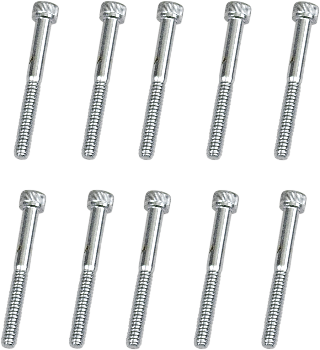 DRAG SPECIALTIES Bolts - Socket-Head - Replacement - Knurled/Coarse Thread - #10-24 x 1-3/4" - 10 Pack