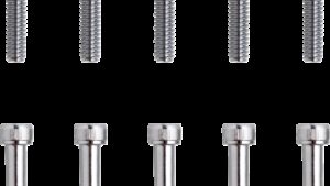 DRAG SPECIALTIES Bolts - Socket-Head - Replacement - Knurled/Coarse Thread - #10-24 x 2" - 10 Pack