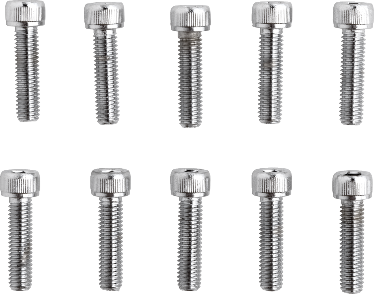 DRAG SPECIALTIES Bolts - Socket-Head - Replacement - Knurled/Fine Thread - #10-32 x 3/4" - 10 Pack
