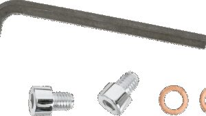 GARDNER-WESTCOTT Drain Plug - Fork - Allen Head - Chrome/Polished - 41 mm