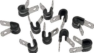 GARDNER-WESTCOTT Adel Clamps - Stainless Steel - 1/4" ID - 10 Pack