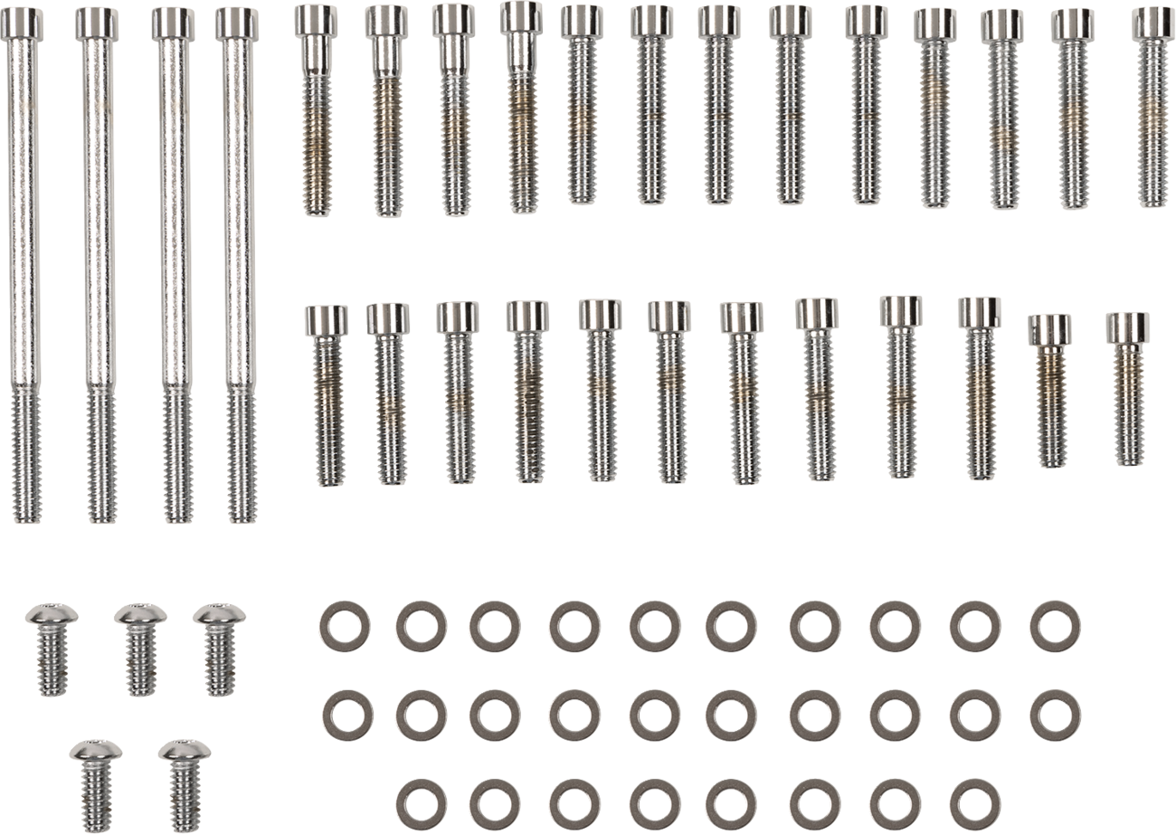 DRAG SPECIALTIES Bolt Kit - Primary Side Cover/Cam Cover - Knurled - '58-'69 Sportster