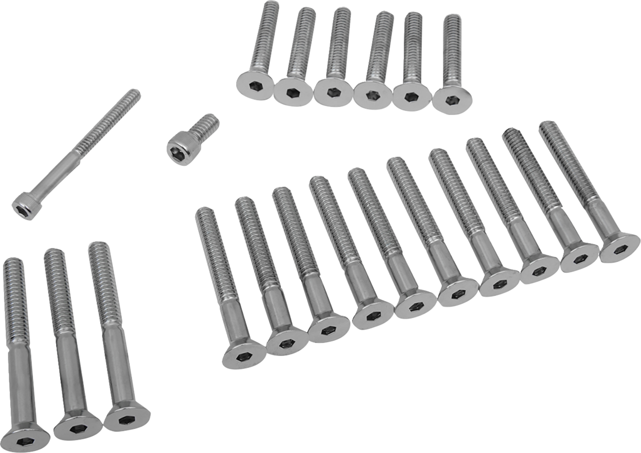 DRAG SPECIALTIES Bolt Kit - Primary Side Cover/Cam Cover - Knurled - '67-'70 Sportster